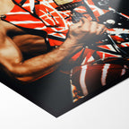 Extreme macro close-up showcasing the reflection-free matte coating and high-end paper texture of the POSTEREVER rock art print.
