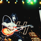 Medium zoom highlighting the rich colour depth of the Ace Frehley 1977 KISS The Forum fine art print.