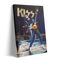 Premium gallery-wrapped color canvas print of Ace Frehley live at Nippon Budokan in 1977.