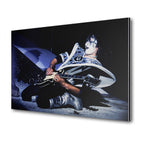 Premium color metal print of Ace Frehley live with KISS on the 1979 Dynasty Tour on an industrial-grade aluminum panel.