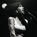 Medium zoom highlighting the rich black and white tonal range of the Amy Winehouse 2007 Hultsfred Festival fine art print.