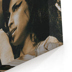 Close-up of the archival canvas texture and sharp color print detail on the gallery-wrapped edge.