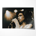 Unframed Amy Winehouse Back to Black era 2007 Zurich Volkshaus concert poster print showing her signature beehive and cat-eye.