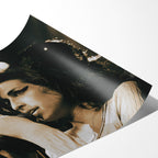 Angled close-up of the unframed premium matte Amy Winehouse 2007 Zurich color poster print.