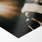 Front close-up showing the vivid colour and matte finish of the unframed Amy Winehouse Back to Black art print.
