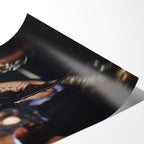 Angled close-up of the unframed premium matte Amy Winehouse 2008 Grammys color poster print.