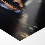 Front close-up showing the vivid warm colour and matte finish of the unframed Amy Winehouse 2008 Grammys art print.