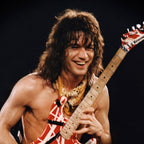 Medium zoom highlighting the vivid color of the Eddie Van Halen 1984 Cow Palace fine art print.