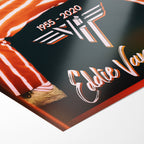 Front close-up showing the vivid colour and matte finish of the unframed Eddie Van Halen 1982 Diver Down tour art print.