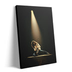 Premium gallery-wrapped colorized canvas print of Eddie Van Halen live at the 1978 Rainbow Theatre.