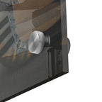Close-up of the depth and polished edge of the Freddie Mercury acrylic print