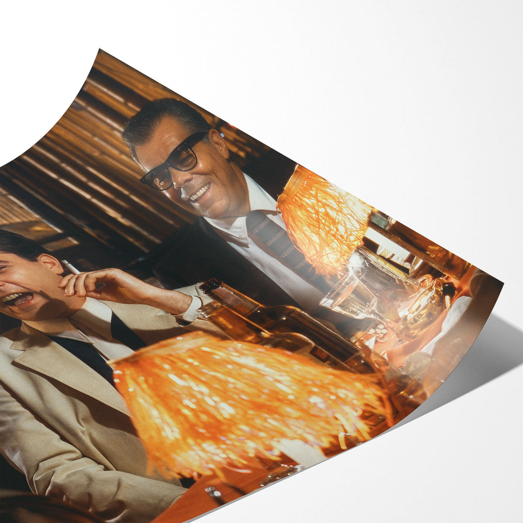 Angled close-up of the unframed premium matte Goodfellas Funny How color movie poster print.