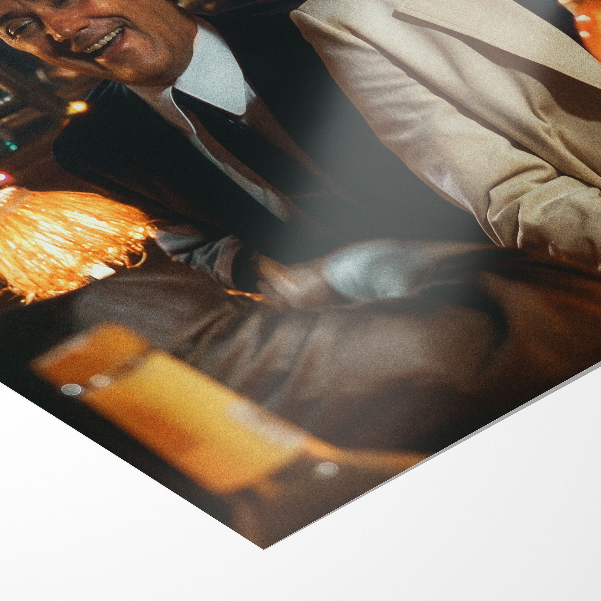 Front close-up showing the warm colour tones and matte finish of the unframed Goodfellas Bamboo Lounge art print.