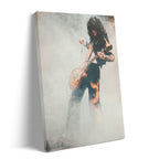 Jimmy Page 1973 Tampa colorized gallery-wrapped canvas print