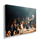 Gallery-wrapped colorized canvas of Jimmy Page at Detroit's Olympia Stadium