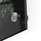 Close-up of the depth and polished edge of the Jimmy Page acrylic print