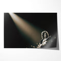 Unframed print of Jimmy Page under a lone spotlight at Madison Square Garden 1975
