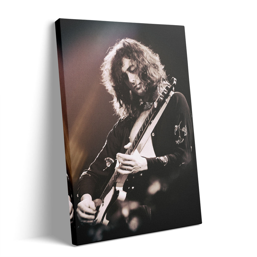 Jimmy Page 1975 MSG gallery-wrapped canvas print
