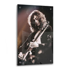 Jimmy Page 1975 MSG acrylic glass print with a glossy finish