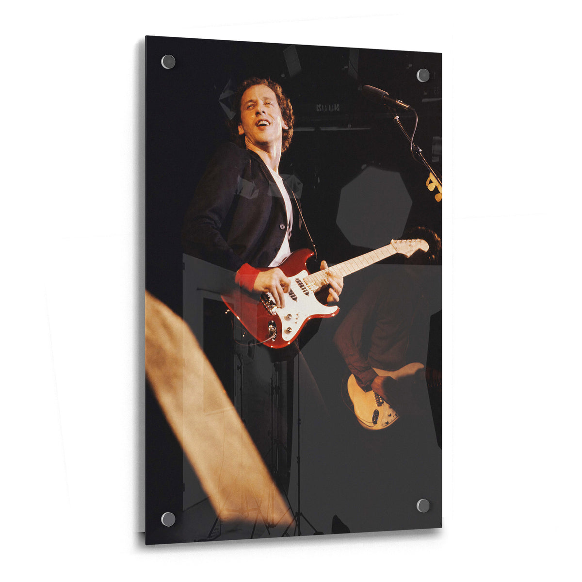 Mark Knopfler 1980 color acrylic glass print with a glossy finish