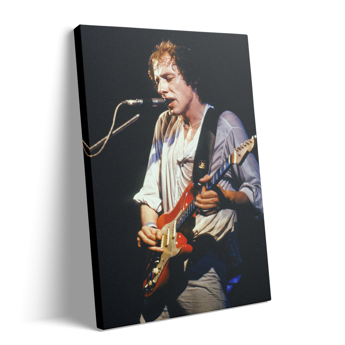 Mark Knopfler 1978 color gallery-wrapped canvas print