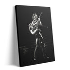 Ozzy Osbourne and Randy Rhoads 1982 black and white gallery-wrapped canvas print