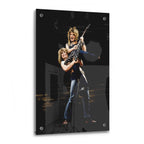 Ozzy Osbourne and Randy Rhoads 1982 colour acrylic glass print with a glossy finish