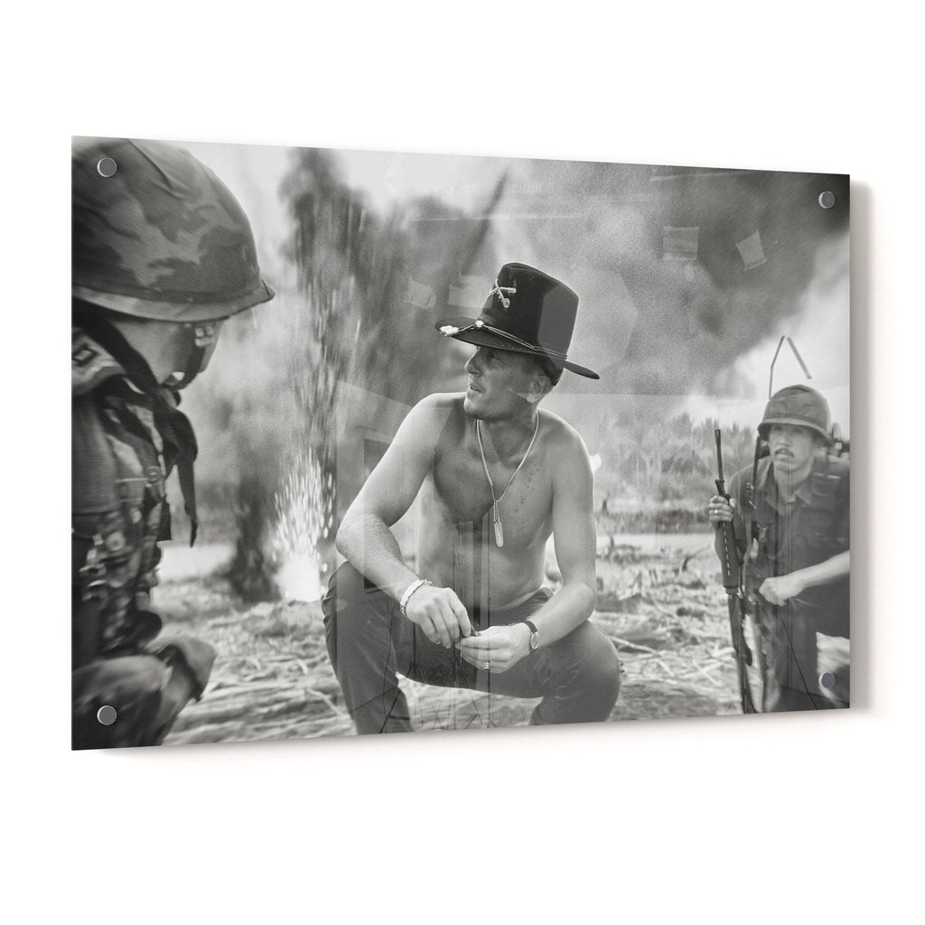 Apocalypse Now Kilgore black and white acrylic glass print with a glossy finish