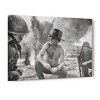 Apocalypse Now Kilgore black and white acrylic glass print with a glossy finish