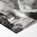 Front close-up of the unframed Robert Duvall Kilgore Apocalypse Now black and white poster