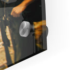 Close-up of the depth and polished edge of the Apocalypse Now Kilgore acrylic print