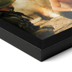 Close-up of the Apocalypse Now Kilgore colour poster in a classic black wood frame