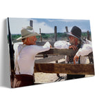 Lonesome Dove Gus and Call colour gallery-wrapped canvas print