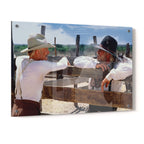 Lonesome Dove Gus and Call colour acrylic glass print with a glossy finish