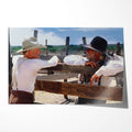 Unframed colour print of Gus and Call talking at the Hat Creek fence in Lonesome Dove