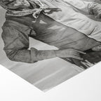 Front close-up of the unframed Gus and Call Montana Trail black and white poster