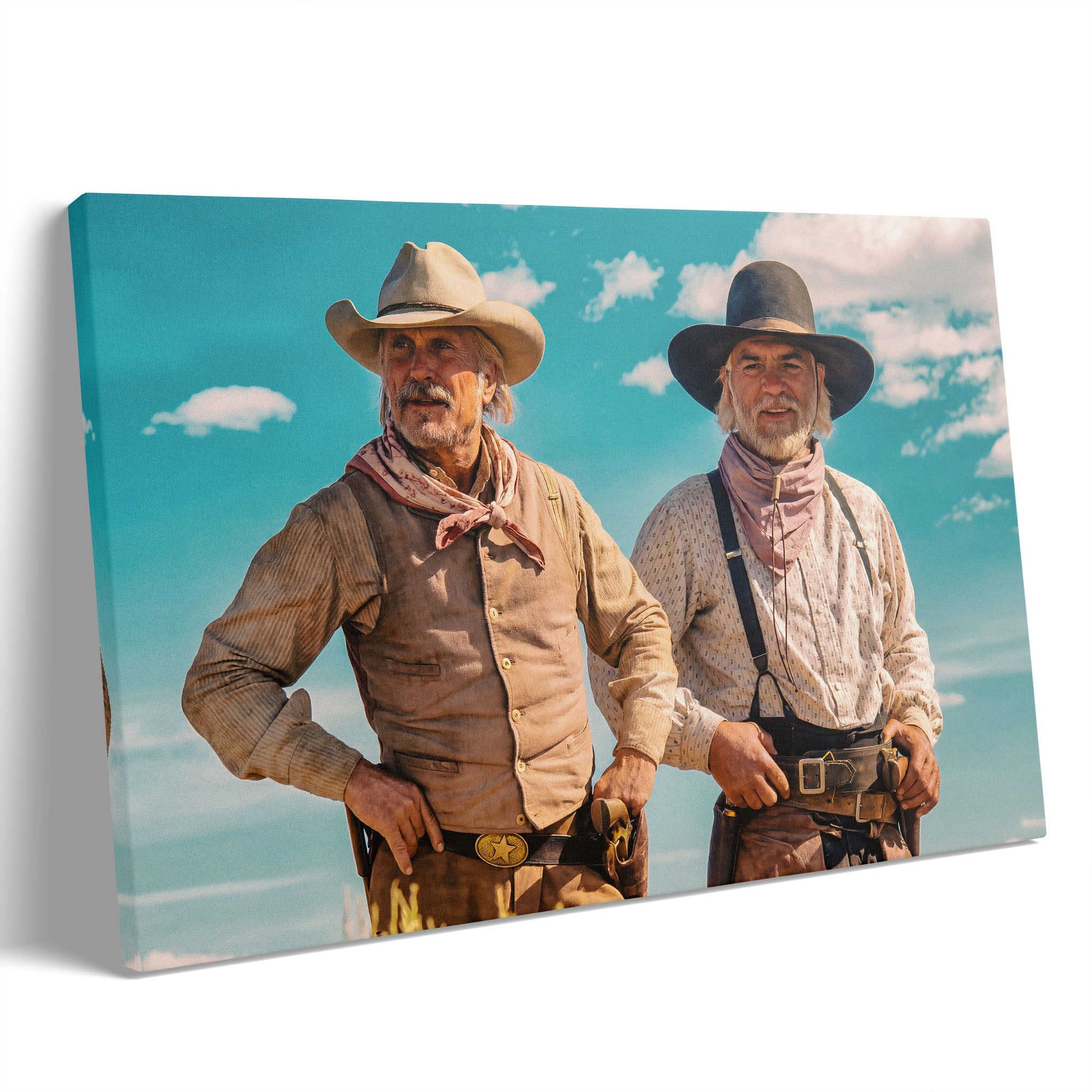 Lonesome Dove Gus and Call colour gallery-wrapped canvas print