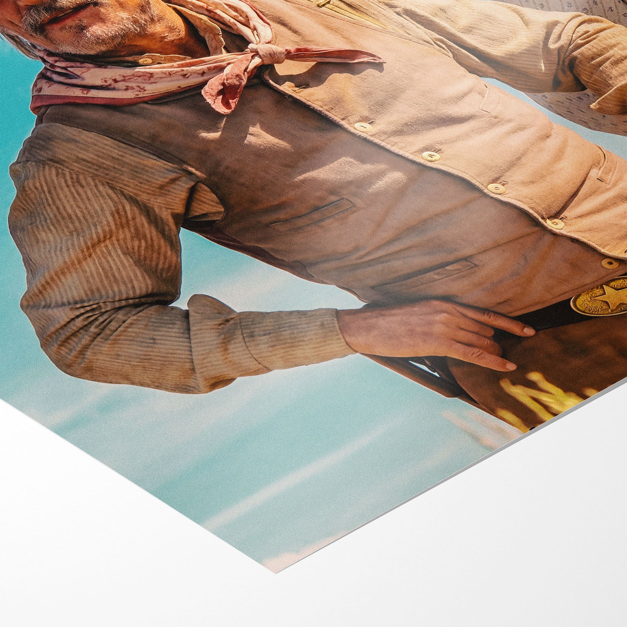 Front close-up of the unframed Gus and Call Montana Trail colour poster