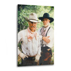 Lonesome Dove Gus and Call colour acrylic glass print with a glossy finish