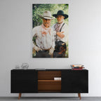 High-gloss acrylic colour print of Lonesome Dove displayed on a wall
