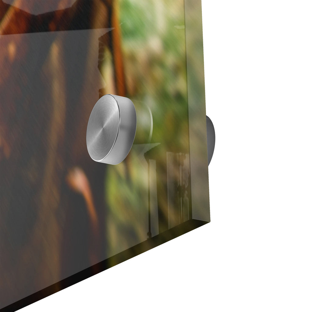 Close-up of the depth and polished edge of the Lonesome Dove acrylic print