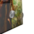 Close-up of the depth and polished edge of the Lonesome Dove acrylic print
