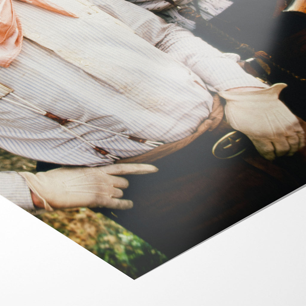 Front close-up of the unframed Lonesome Dove Gus and Call colour portrait poster
