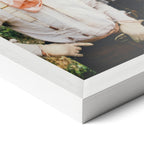 Corner close-up of the Lonesome Dove colour poster in a white frame