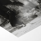 Front close-up of the unframed Butch Cassidy and the Sundance Kid black and white portrait poster