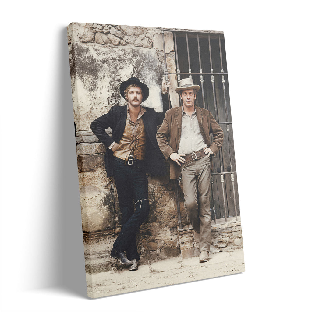 Butch Cassidy and the Sundance Kid colour gallery-wrapped canvas print