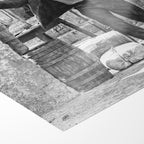 Front close-up of the unframed Butch Cassidy and the Sundance Kid final shootout black and white poster