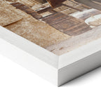Corner close-up of the Butch Cassidy and the Sundance Kid final shootout color poster in a white frame