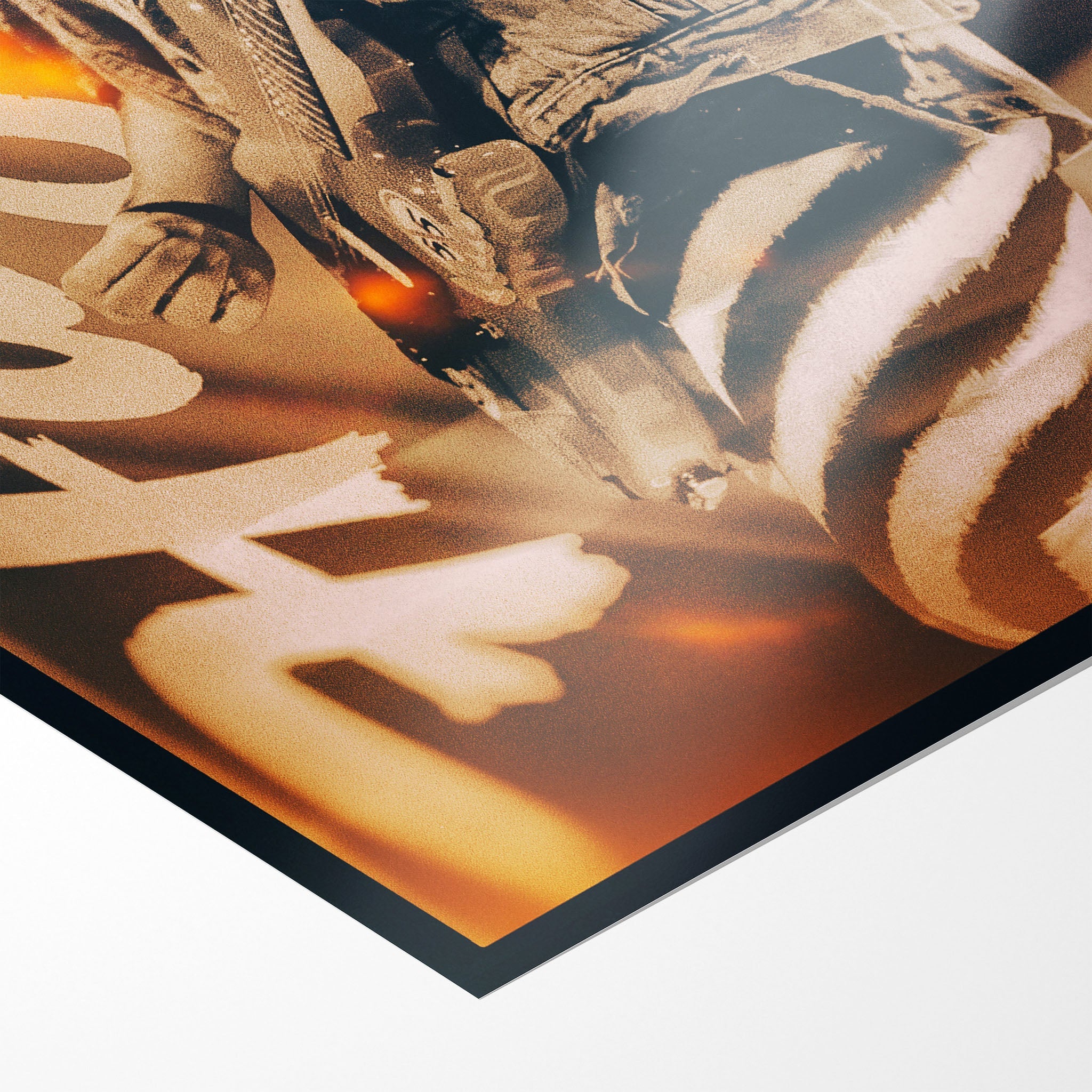 Front close-up of the unframed Sammy Hagar Van Halen 1988 colour poster print
