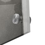 Close-up of the glossy edge and depth of the Stevie Nicks black and white acrylic print